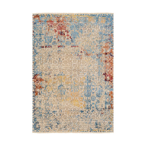 Colaba 36 X 24 inch Aqua/Navy/Peach/Rose/Burgundy/Mustard Rugs