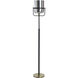 Mercer 67 inch 100 watt Charity Gold and Plated Silver Floor Lamp Portable Light