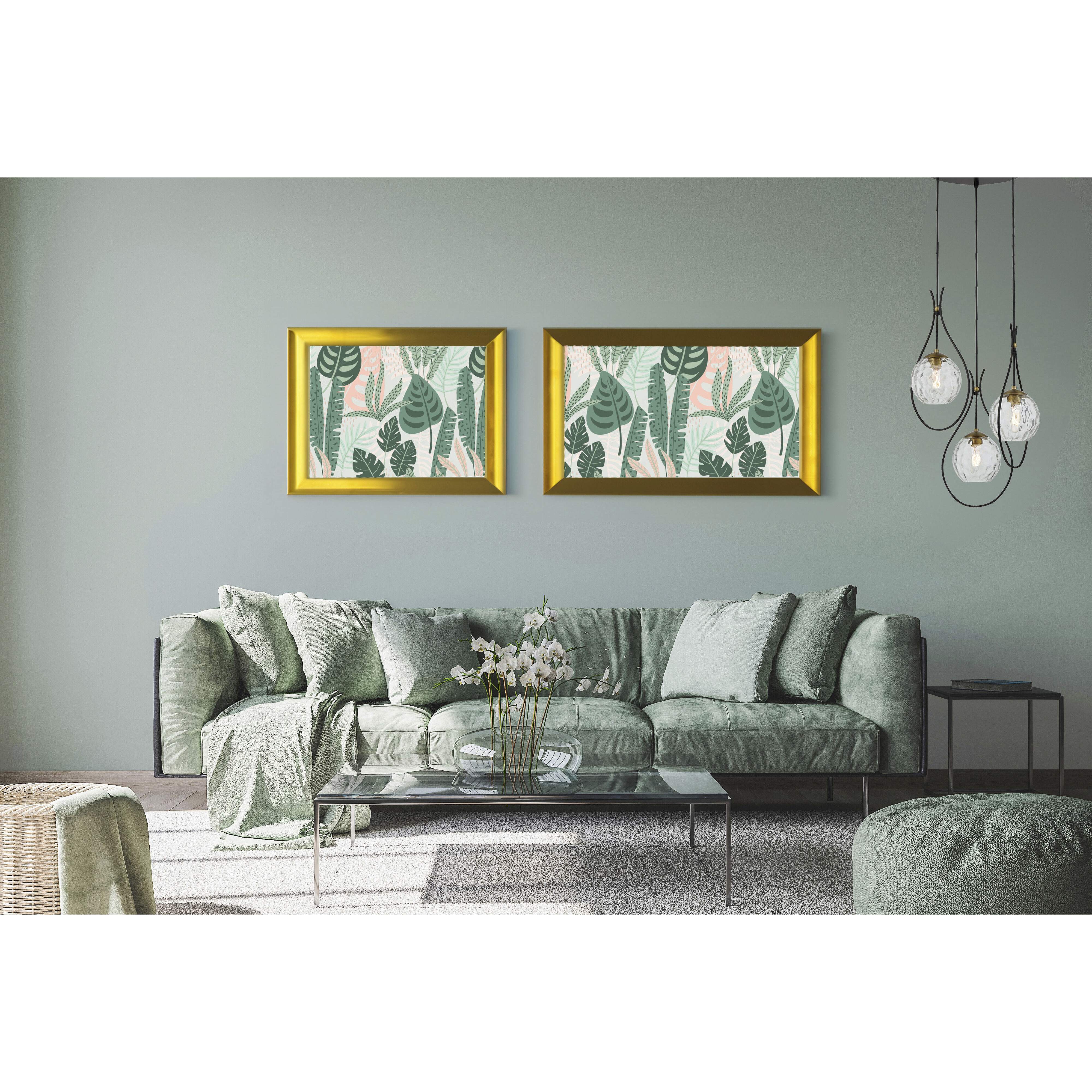 Cody 3 Light Coal/Soft Brass Pan Pendant Ceiling Light