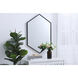 Eternity 34 X 24 inch Black Wall Mirror