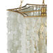 Verre de Mer 6 Light 24 inch Contemporary Gold Chandelier Ceiling Light, Large