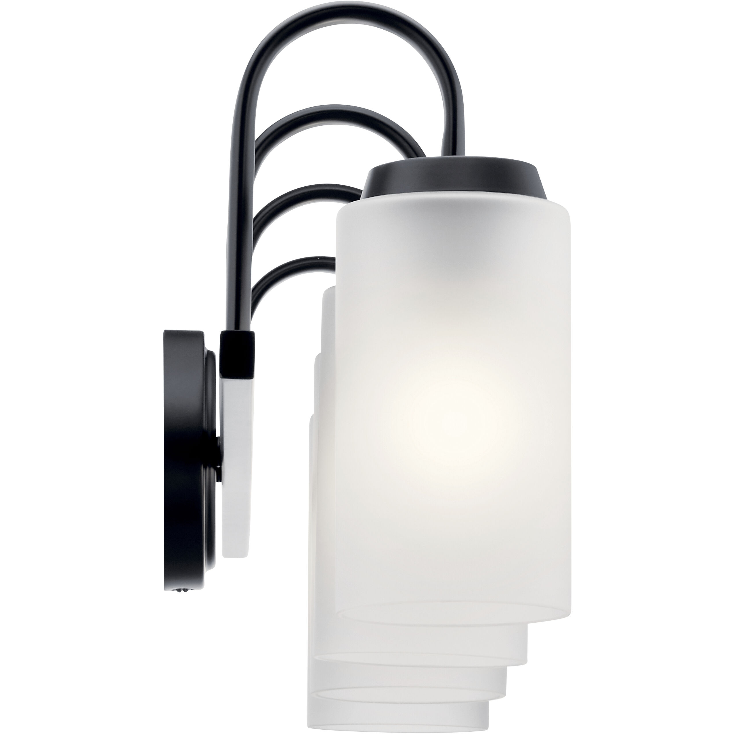 Kennewick 4 Light 32 inch Black Bath Vanity Light Wall Light 