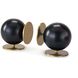 Grant 6.75 X 6 inch Blackened Brass Book Ends