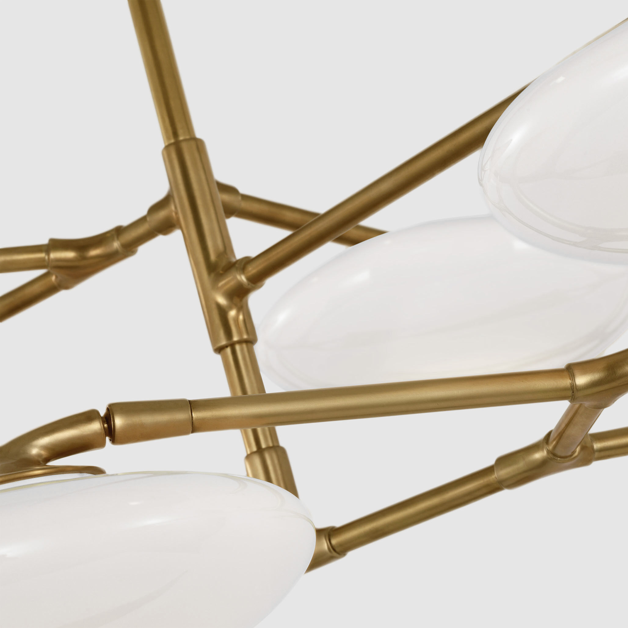 Champalimaud Brindille LED 65 inch Soft Brass Two Tier Chandelier Ceiling Light, Extra Large