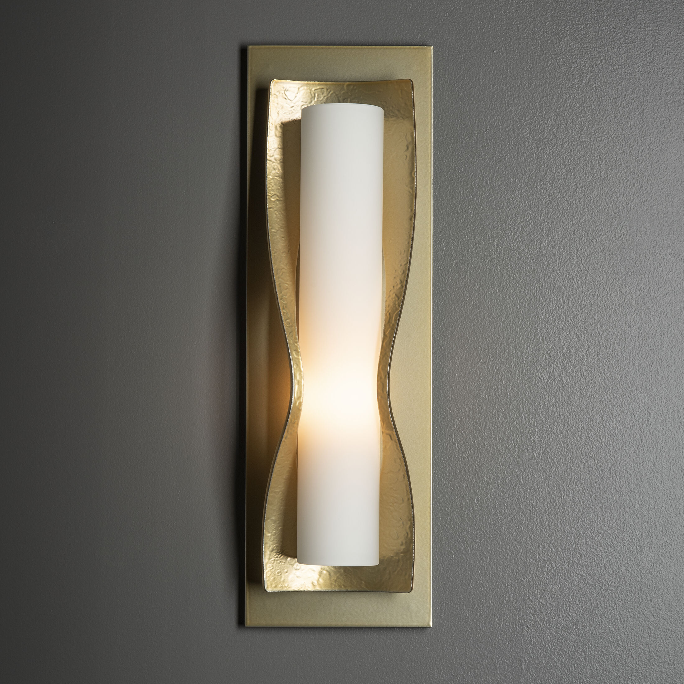 Dune 1 Light 5 inch Modern Brass ADA Sconce Wall Light