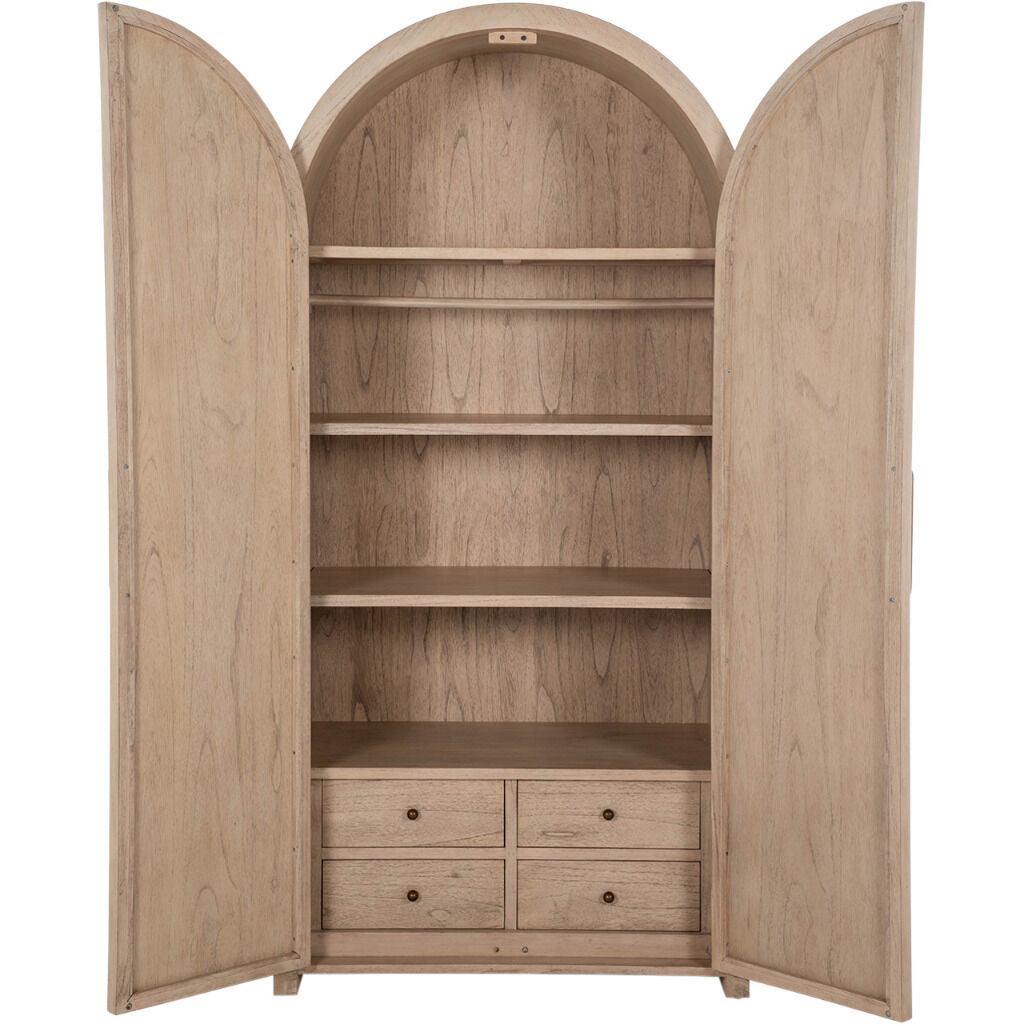 Elba Blonde Natural / Antique Bronze Cabinet