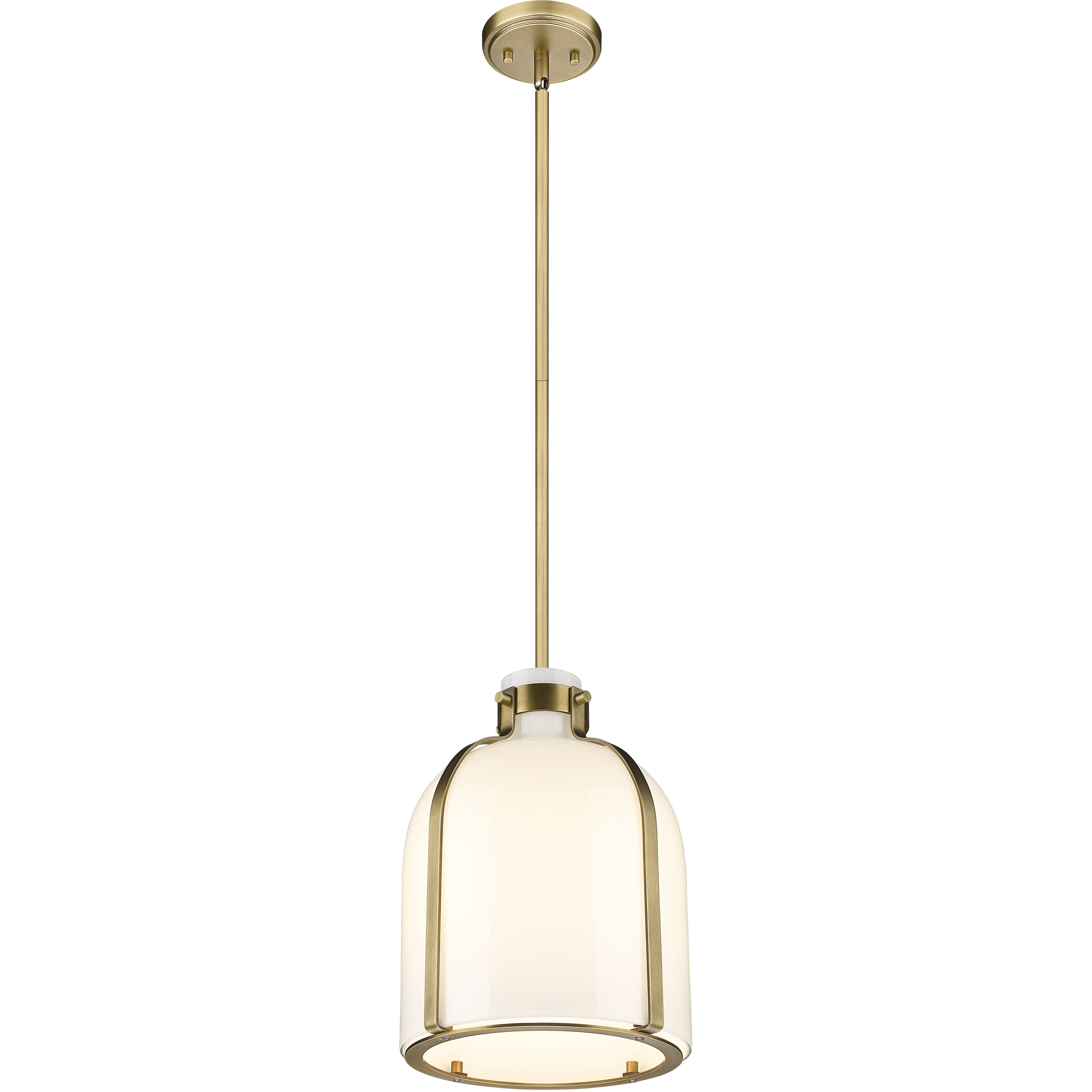 Pearson 1 Light 9.75 inch Rubbed Brass Pendant Ceiling Light in Rubbed Bronze