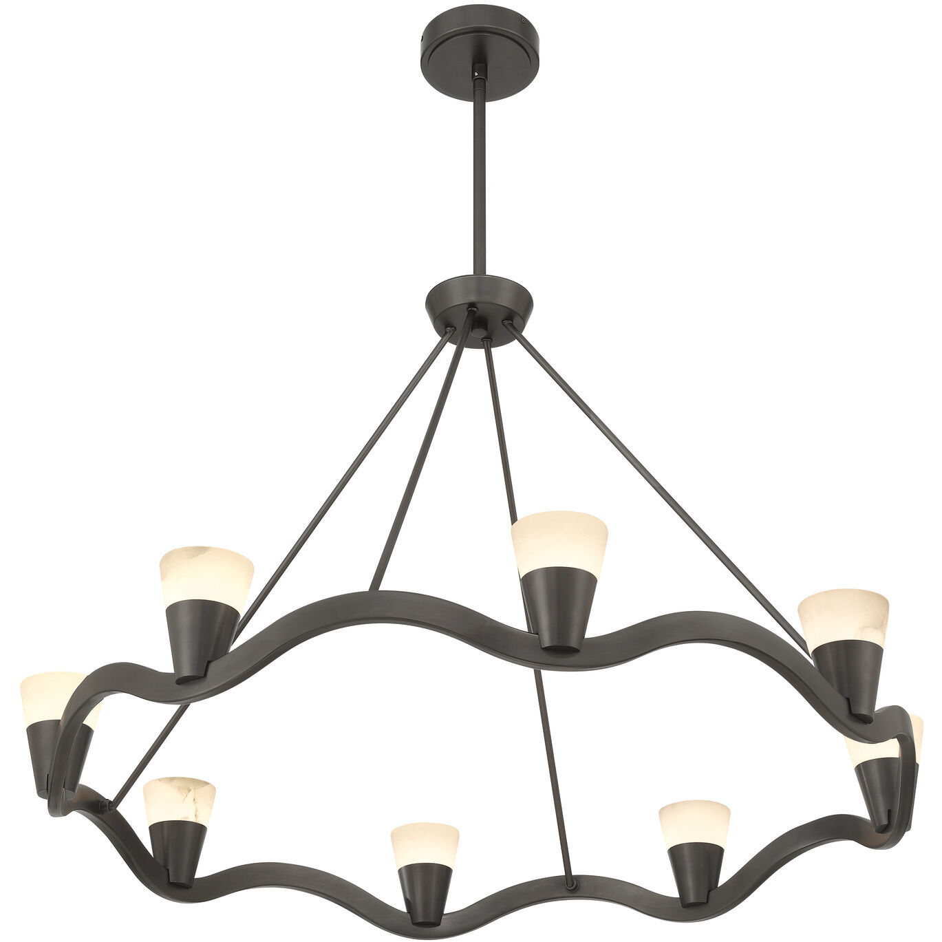 Vance 8 Light 39 inch Bronze Noir Chandelier Ceiling Light