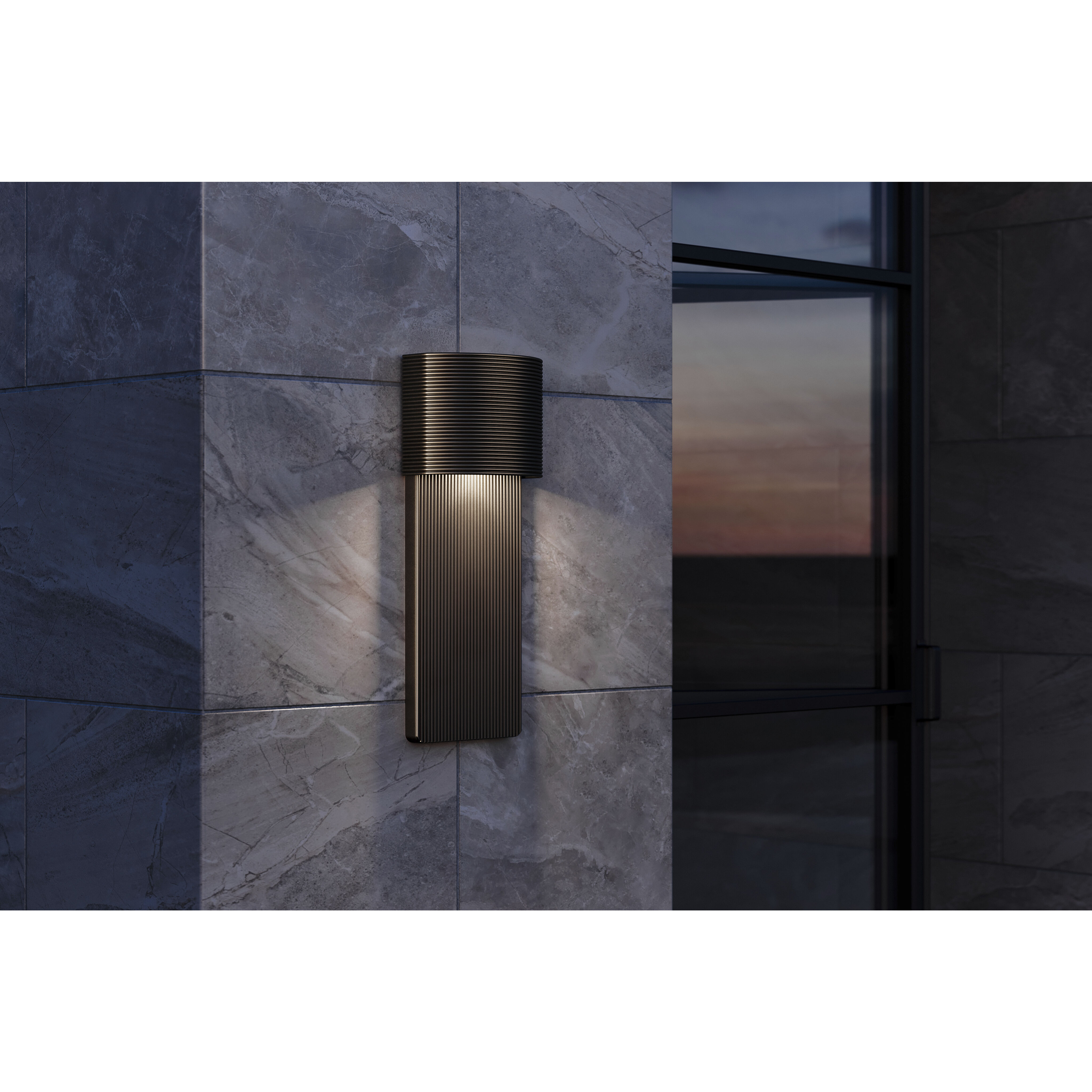 Tempe 1 Light 17 inch Soft Black Outdoor Wall Sconce