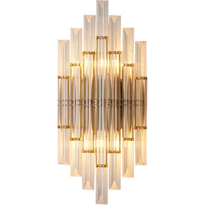 Canada 2 Light 4 inch Gold Wall Sconce Wall Light