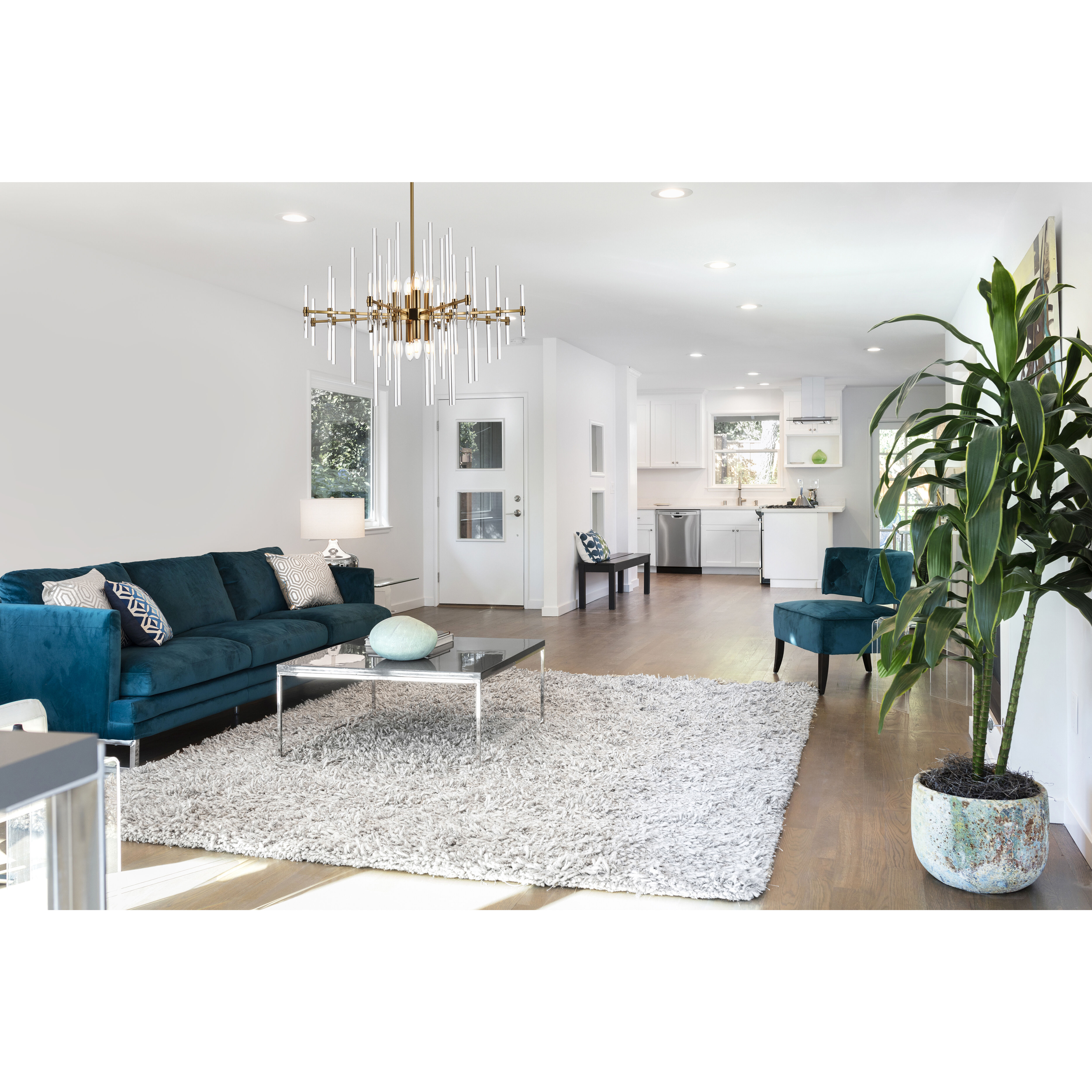 Sienna 8 Light 31 inch Gold Pendant Ceiling Light