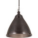 Katelyn 1 Light 15 inch Dark Bronze Pendant Ceiling Light