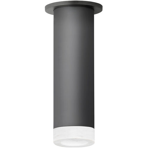 Luxe Cylinder LED 3.75 inch Matte Black Flush Mount Ceiling Light