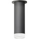 Luxe Cylinder LED 3.75 inch Matte Black Flush Mount Ceiling Light