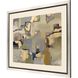 Abstract Collection Silver Leaf Block Profile Wood Framed Art