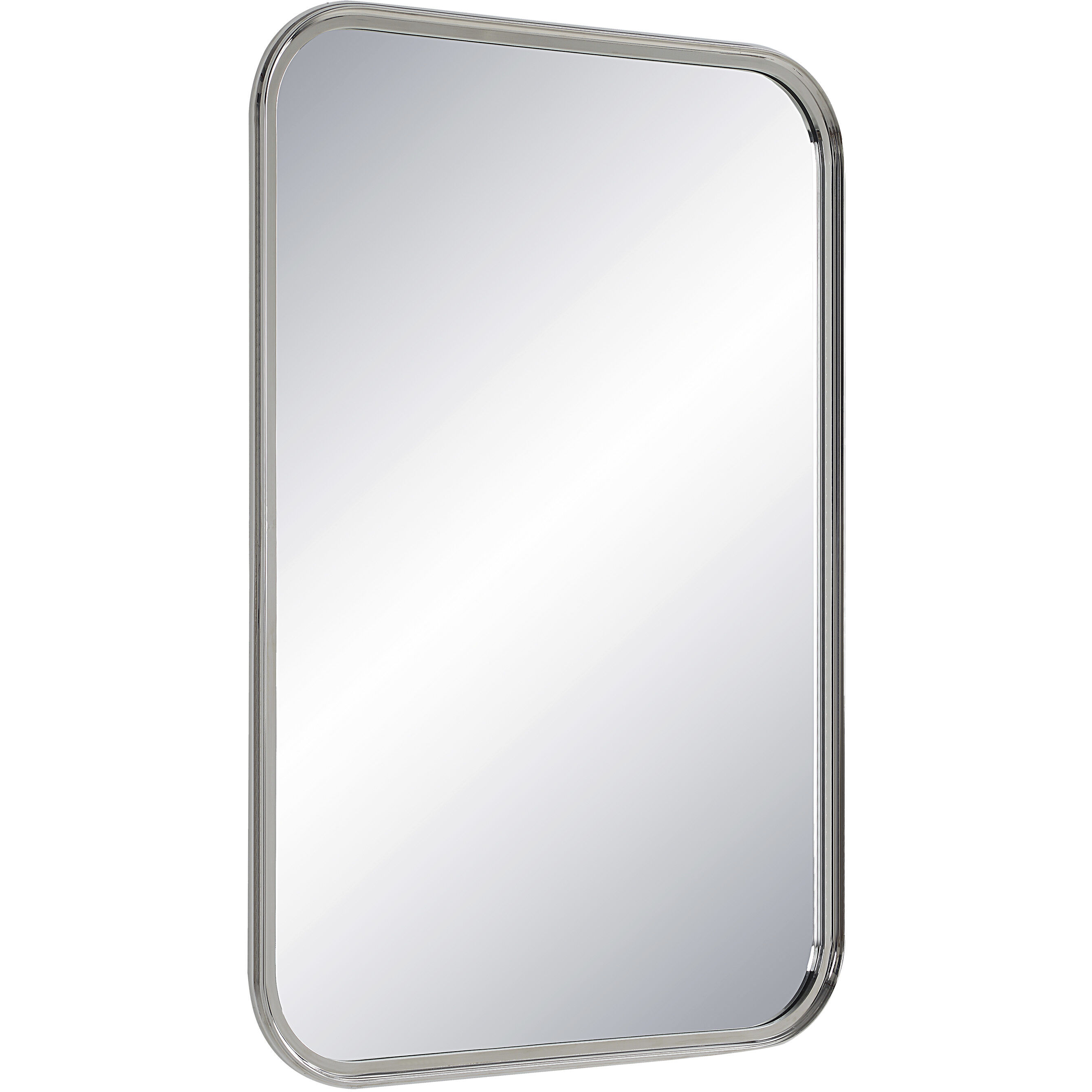Sylvie 36 X 24 inch Polished Nickel Wall Mirror