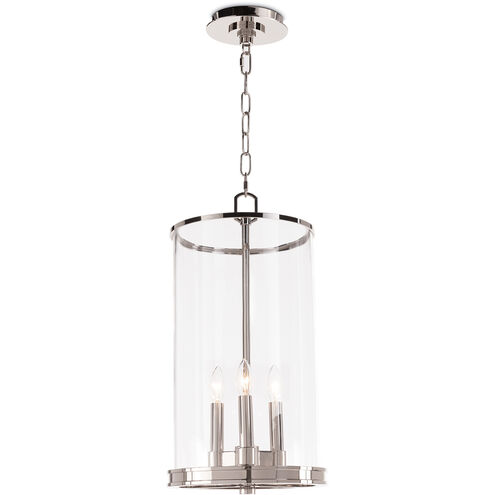 Adria 3 Light 9.75 inch Polished Nickel Pendant Ceiling Light
