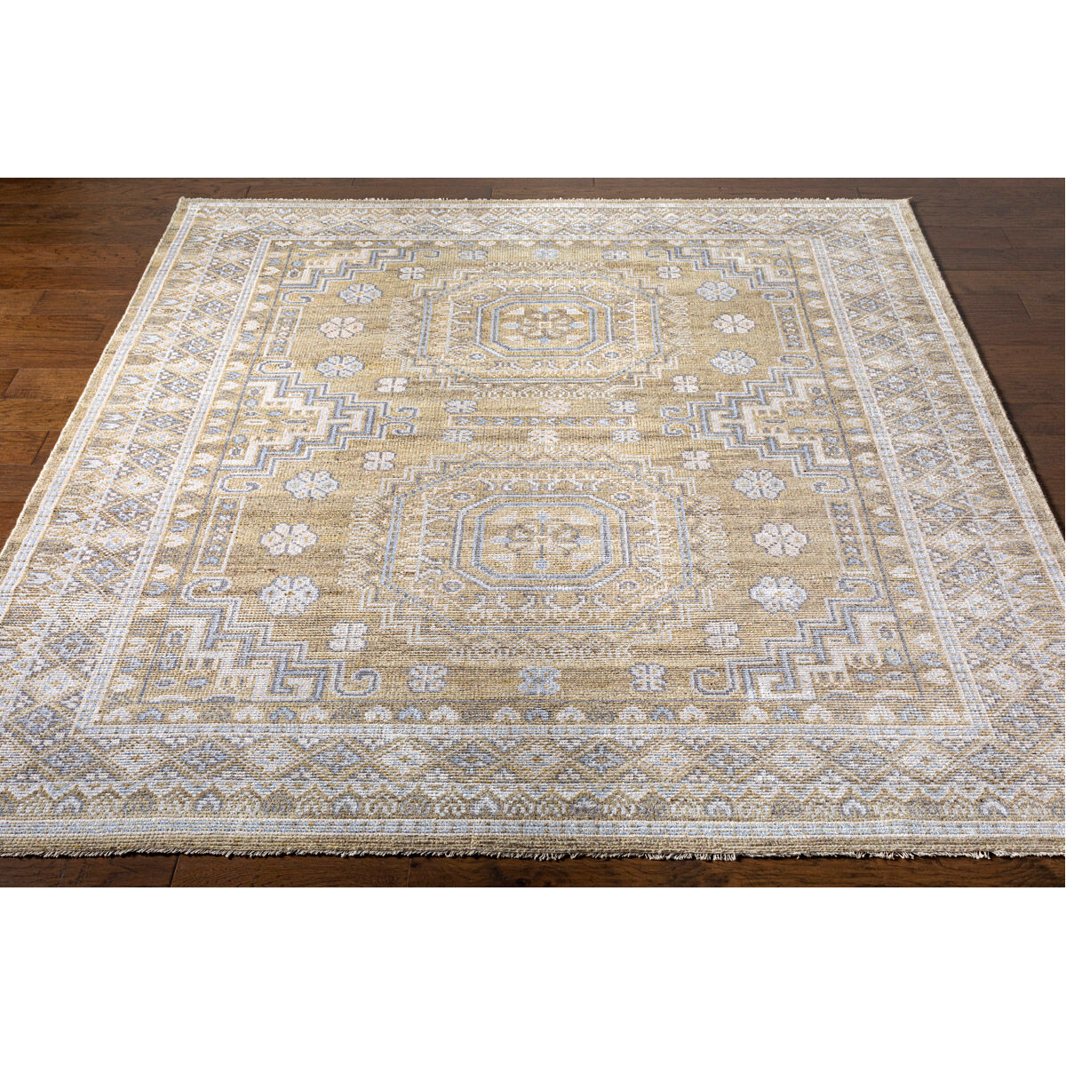 Almeria 120 X 96 inch Mustard Rug in 8 x 10, Rectangle