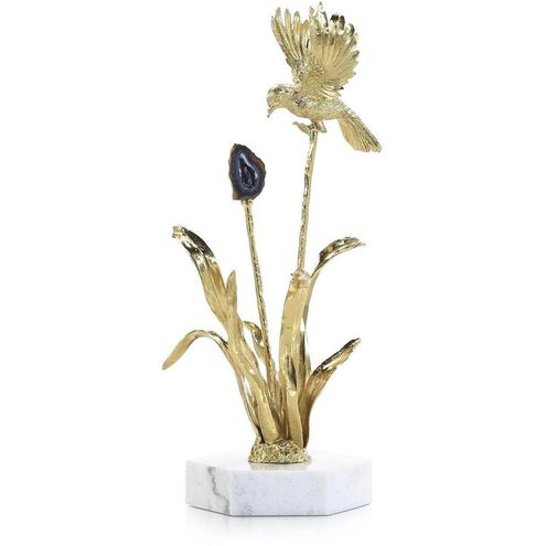 Stone Garden 18.25 X 9.25 inch Sculpture, on Marble Base, II