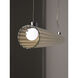 io LED 39.37 inch Polished Chrome Interior Pendant Light Ceiling Light