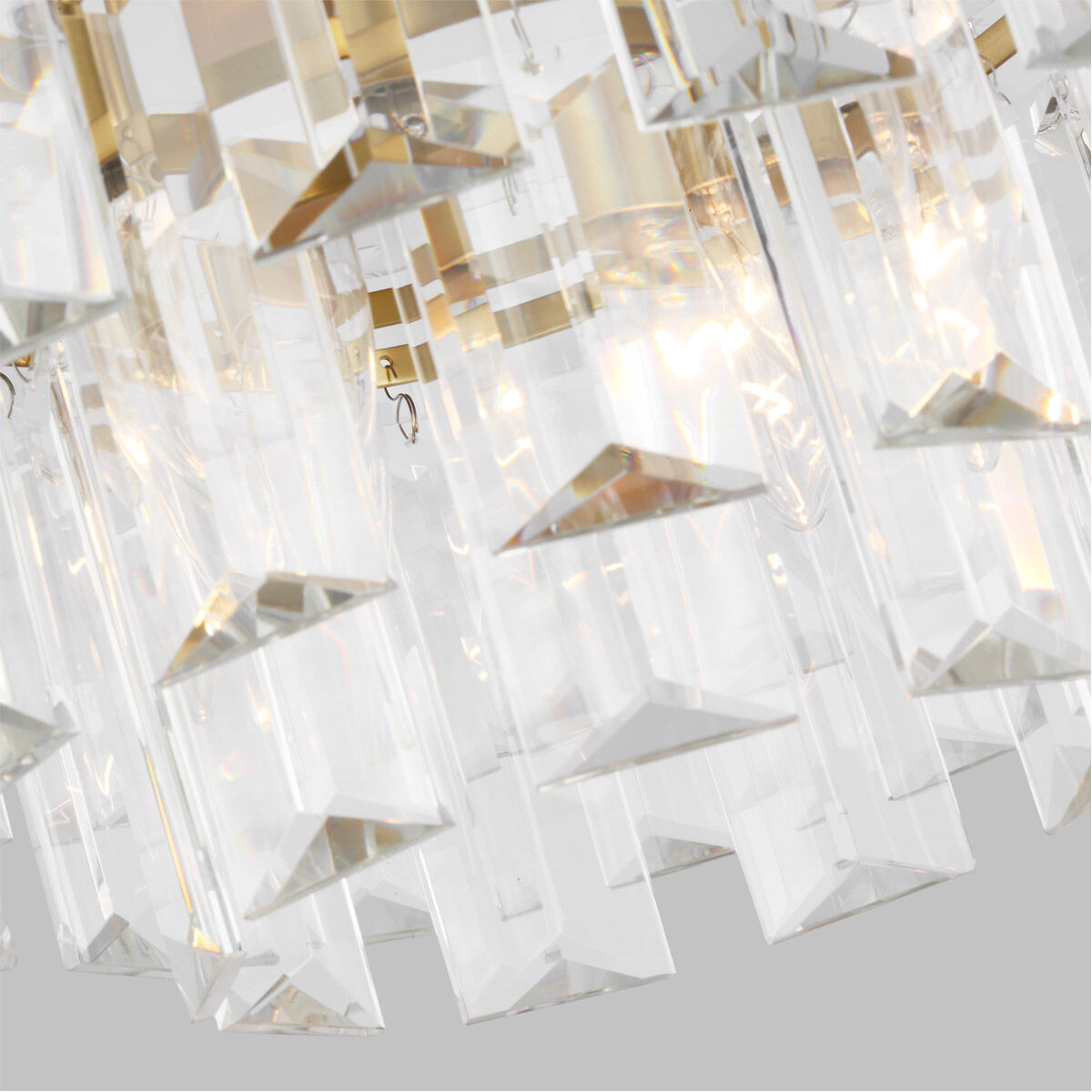 C&M by Chapman & Myers Arden 4 Light 16.13 inch Burnished Brass Chandelier Ceiling Light