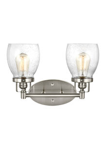 Luca 2 Light 15 inch Brushed Nickel Bath Vanity Wall Sconce Wall Light