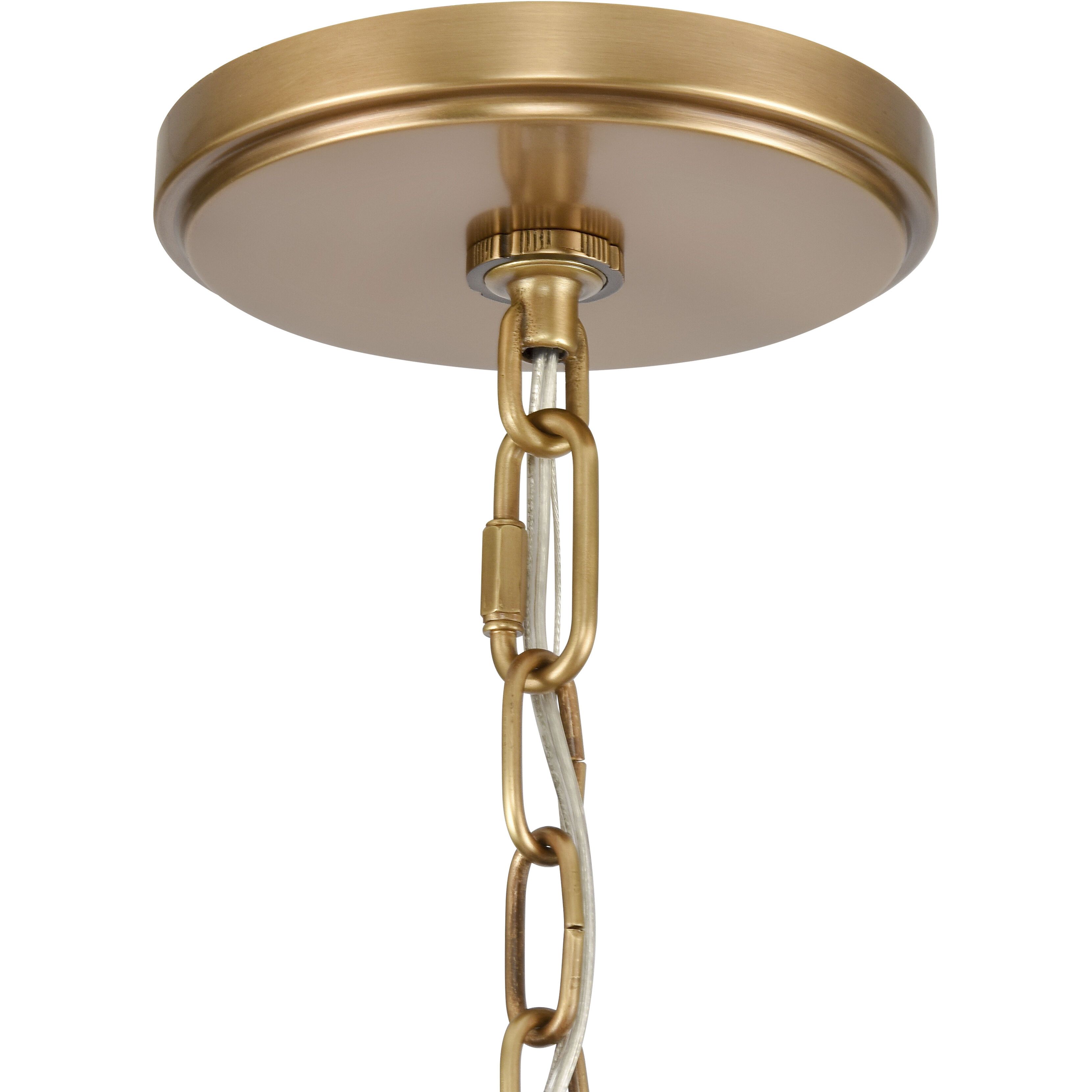 Neville 12 Light 34 inch Natural Brass with Bleached White Wood and Off White Chandelier Ceiling Light