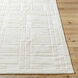 Luxuries 36 X 24 inch Light Silver Handmade Rug in 2 x 3