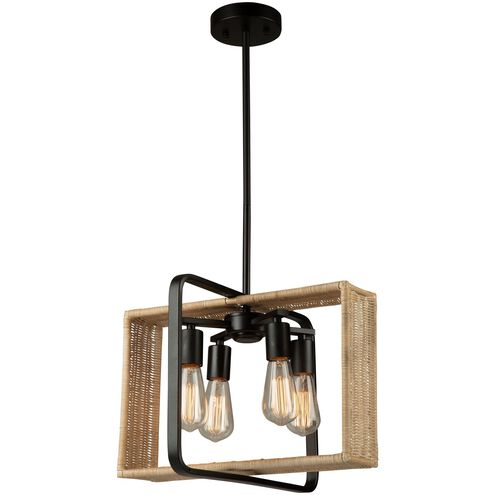 Perris LED 16.5 inch Black Pendant Ceiling Light