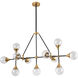 Canada 11 Light 18 inch Black Chandelier Ceiling Light