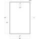 Hanging 44 X 28 inch Natural Brass Mirror, Rectangle