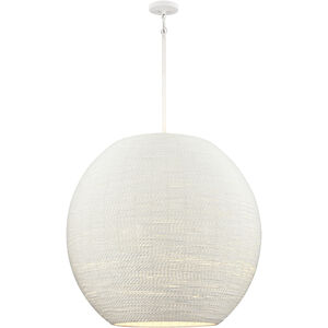 Sophie 4 Light 30.5 inch White Coral Pendant Ceiling Light