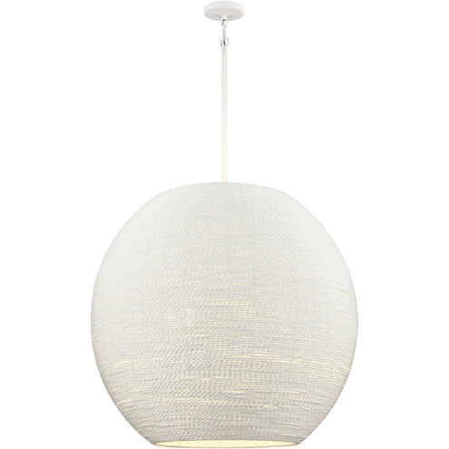 Sophie 4 Light 30.5 inch White Coral Pendant Ceiling Light
