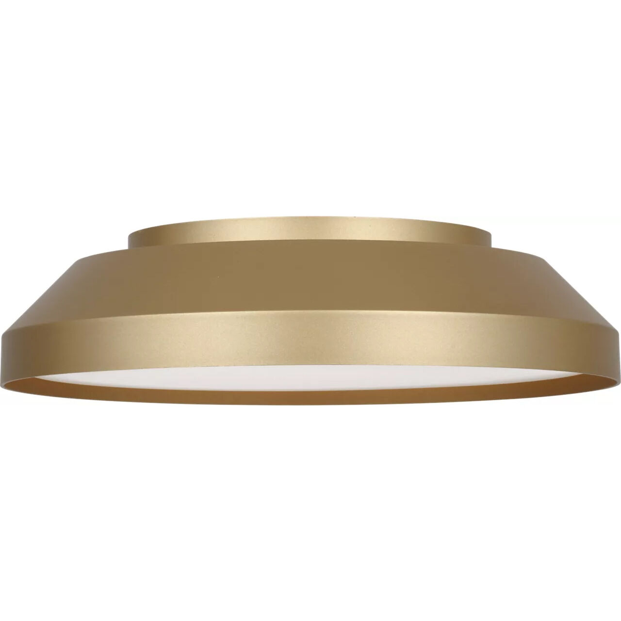 Nevado LED 12 inch Satin Brass Flush Mount Ceiling Light