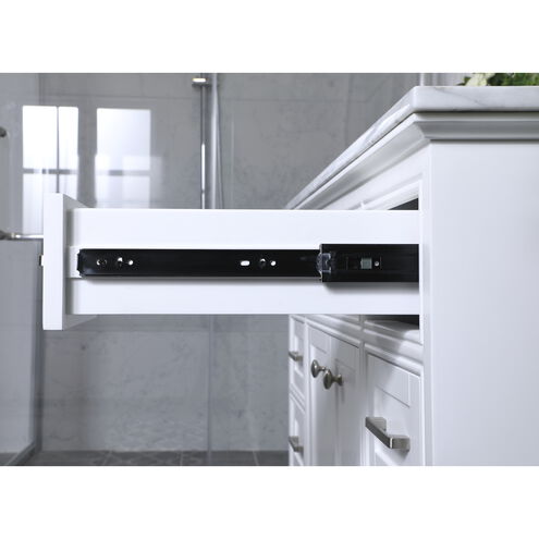 Americana 84 X 22 X 70 inch White Vanity Sink Set