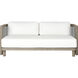 Emoto Pearl and Aged Bronze and Willow Outdoor Sofa