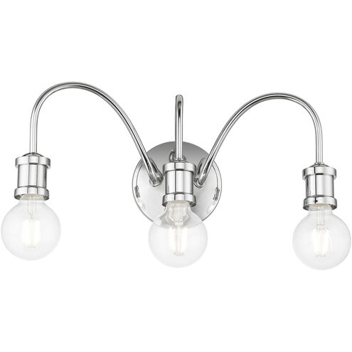 Lansdale 3 Light 19 inch Polished Chrome Vanity Sconce Wall Light