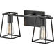 Filmore 16 inch Black Vanity Light Wall Light