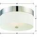 Grayson 3 Light 16 inch Polished Nickel Flush/Semi Flush Ceiling Light