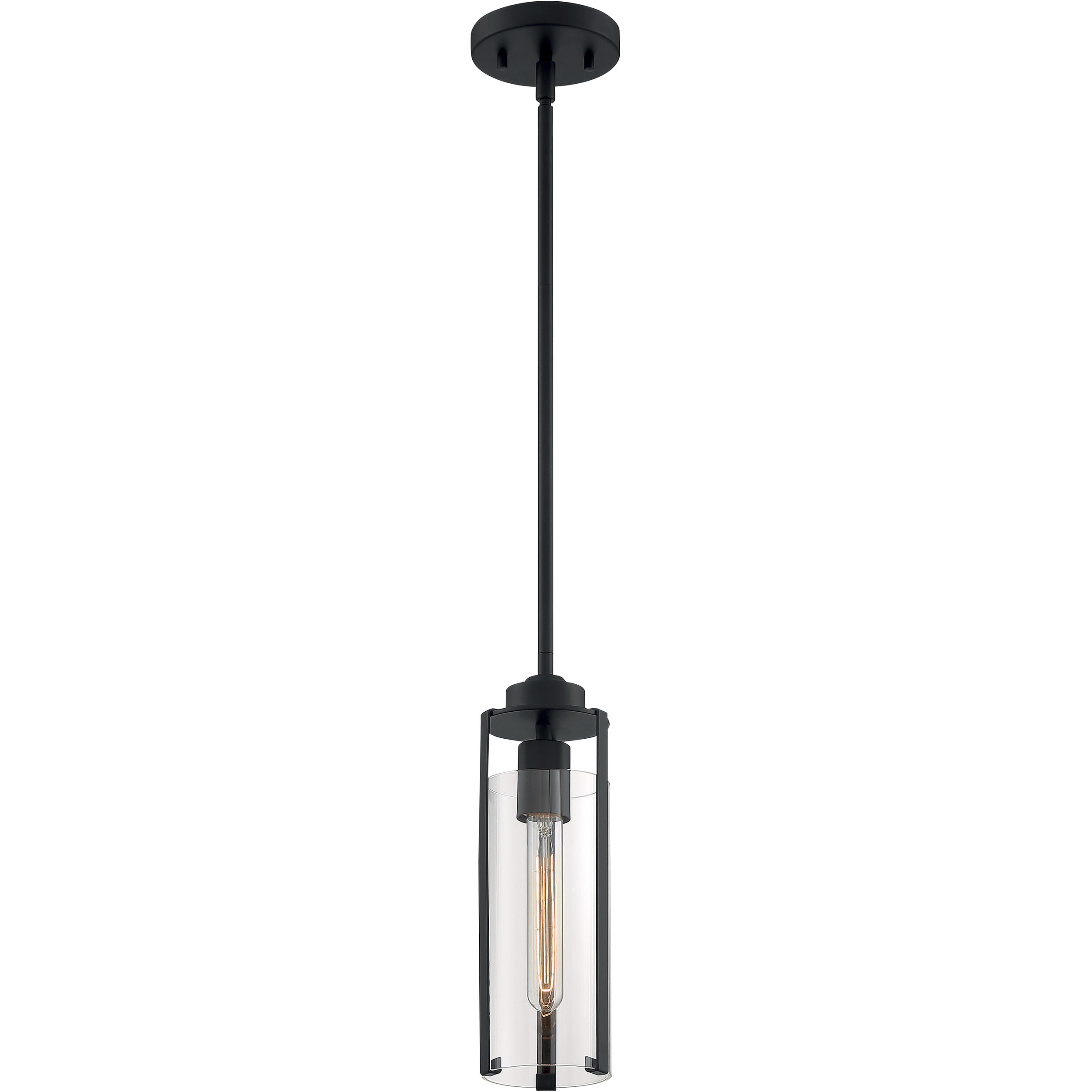 Marina 1 Light 5 inch Matte Black Pendant Ceiling Light
