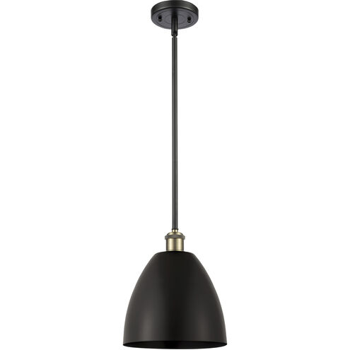 Ballston Dome 1 Light 9 inch Black Antique Brass Pendant Ceiling Light