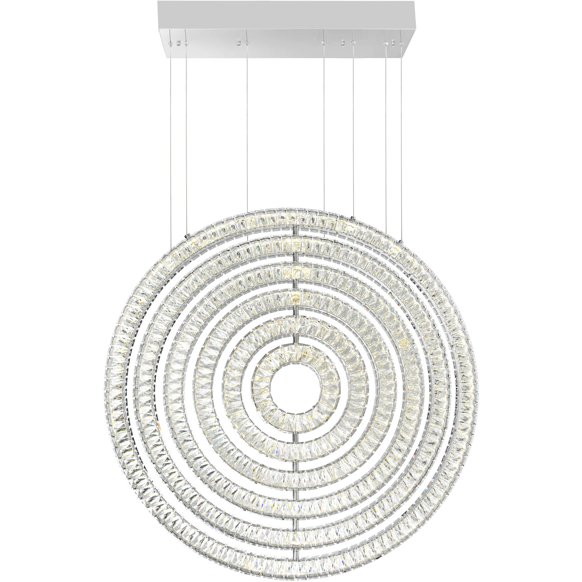Celina LED 5 inch Chrome Down Chandelier Ceiling Light