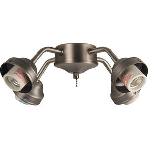 Universal LED Antique Nickel Fan Light Fitter