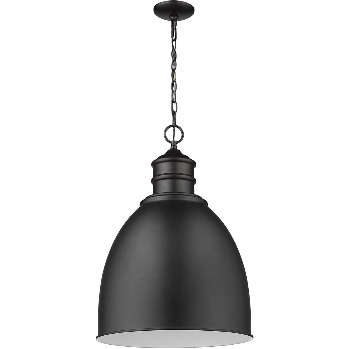 Colby 1 Light 17.5 inch Matte Black Pendant Ceiling Light