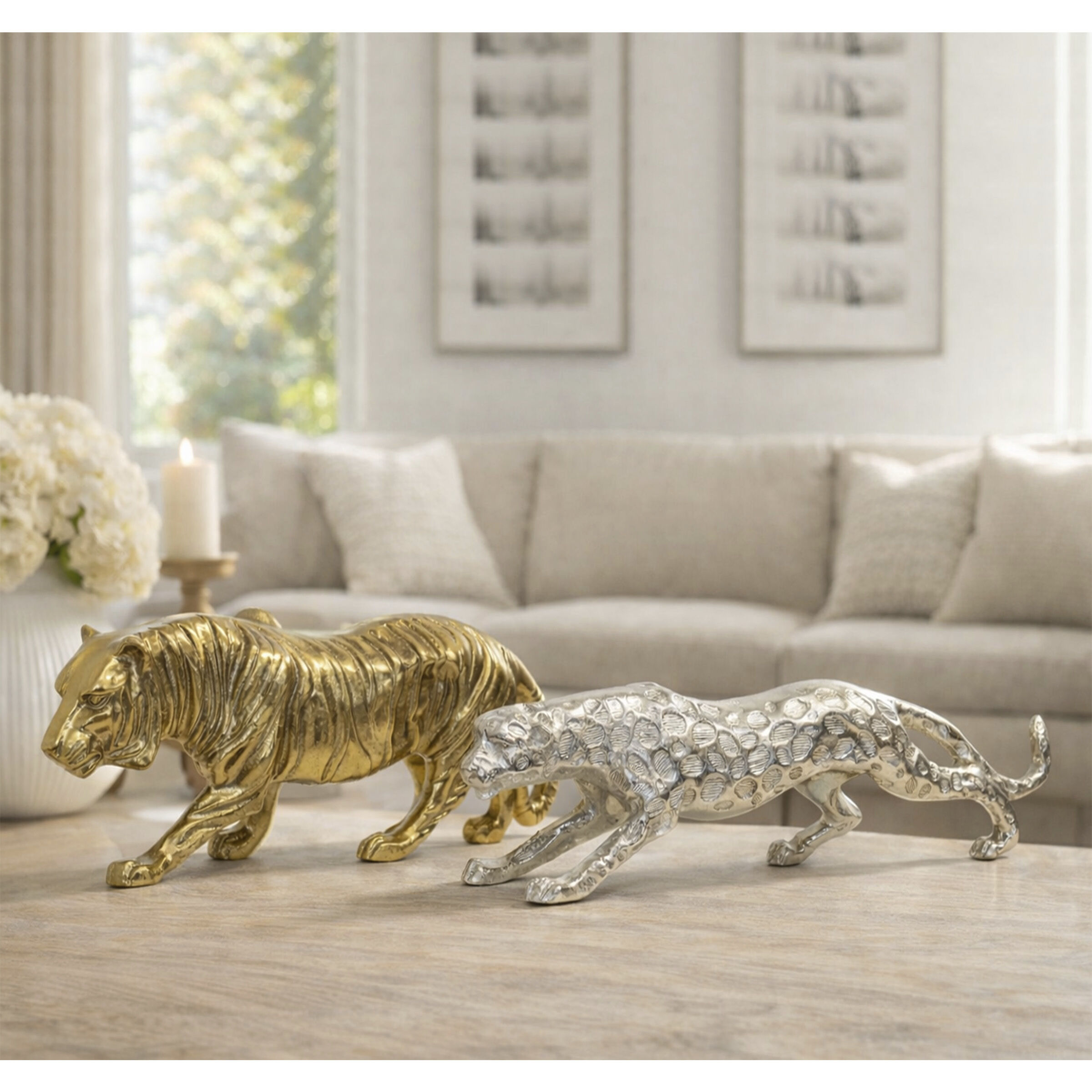 Menagerie Antique Brass Decorative Object