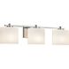 Fusion 3 Light 26.75 inch Polished Chrome Vanity Light Wall Light in Oval, Incandescent, Opal Fusion