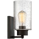Coastal 1 Light 5 inch Oil Rubbed Bronze Wall Sconce Wall Light