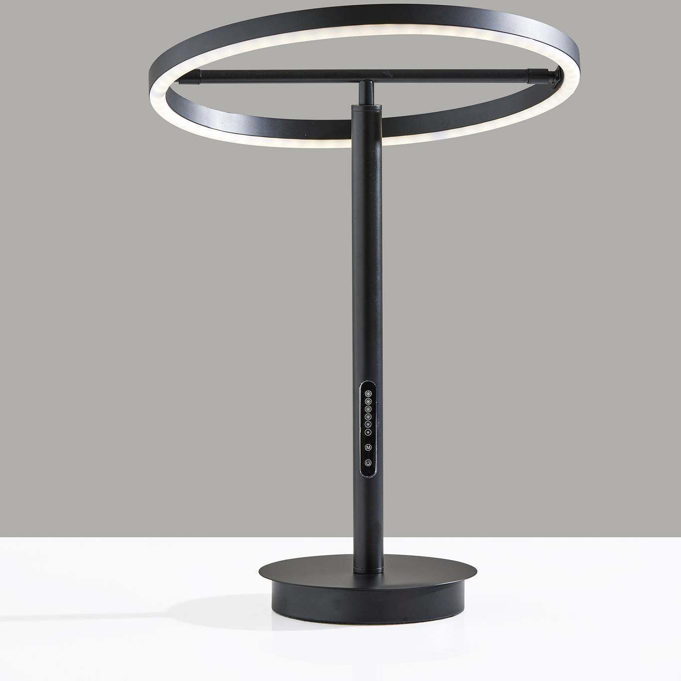 Falcon 18 inch 15.00 watt Black Table Lamp Portable Light, with Smart Switch