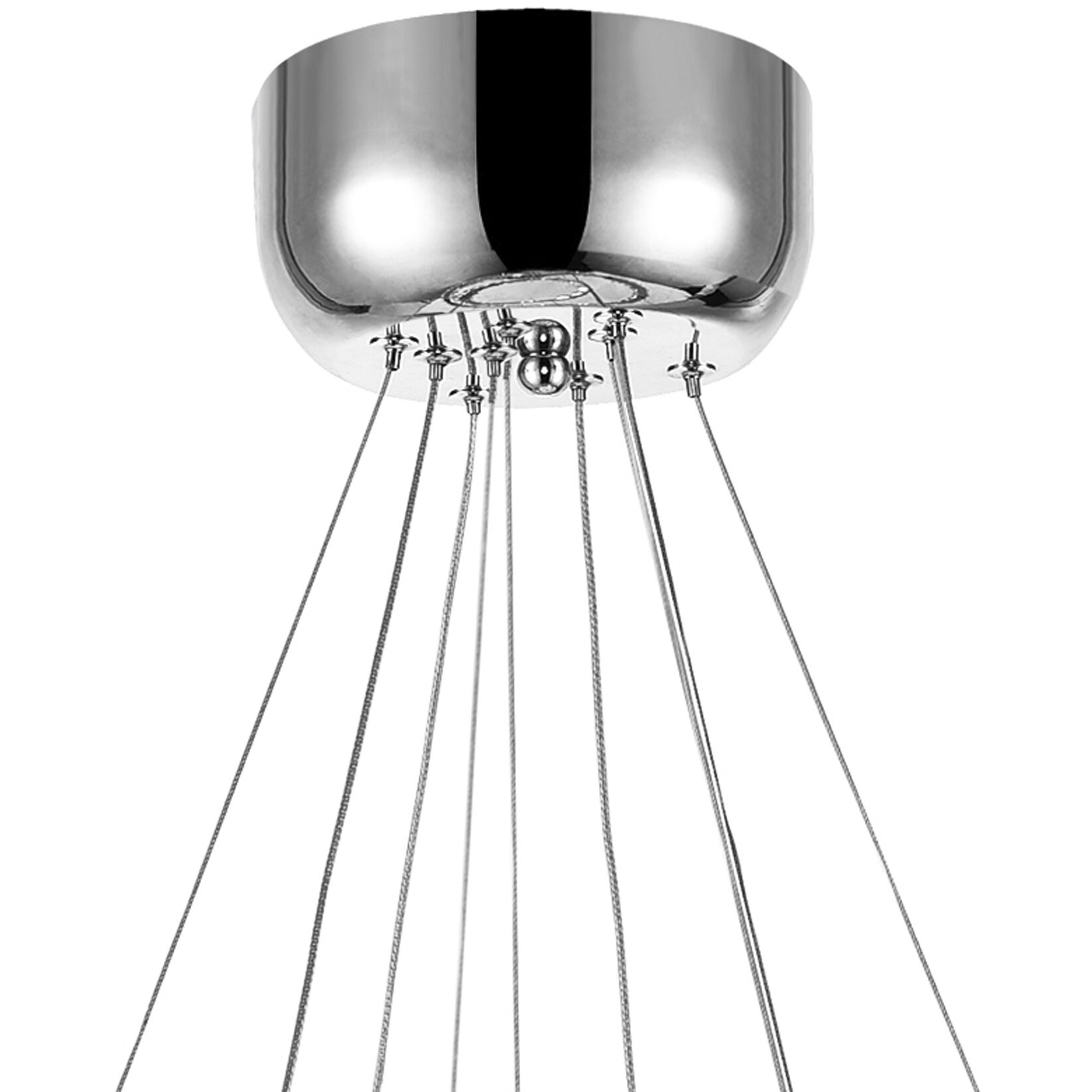 Ring LED 32 inch Chrome Chandelier Ceiling Light