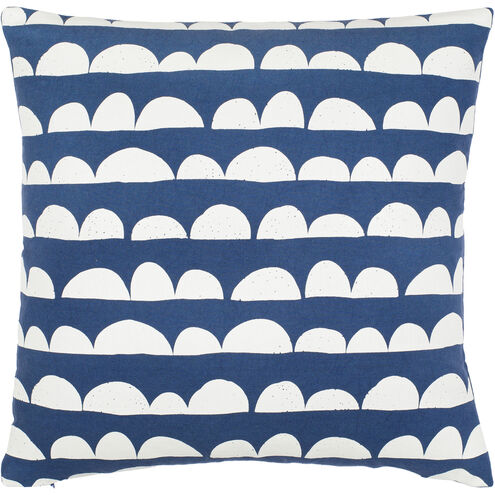 Lachen 18 inch Dark Blue Pillow Kit in 18 x 18, Square